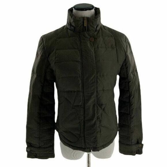 Calvin Klein Women's Olive Green Front & Side Zip Down Jacket Size Small - Picture 1 of 10